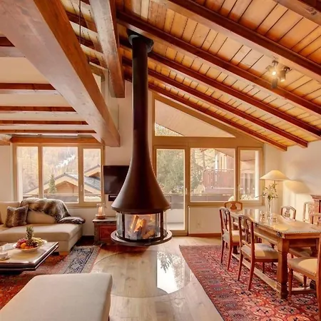 Penthouse Zen - Matterhornblick- 2 Min- Vom Lift Entfernt By Interhome * Zermatt