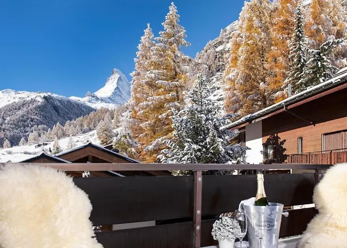 公寓 Penthouse Zen - Matterhornblick- 2 Min- Vom Lift Entfernt By Interhome